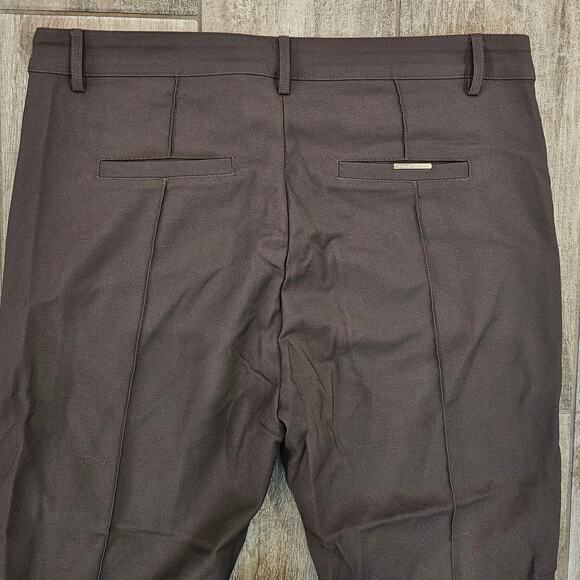 Icon Amsterdam Pleated Tapered Pants Men’s 2XL Brown Grey Slim Tailored Trousers - Picture 7 of 12